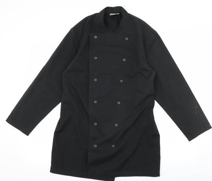 Simon Jersey Mens Black    Button-Up Size S  - Chefswear