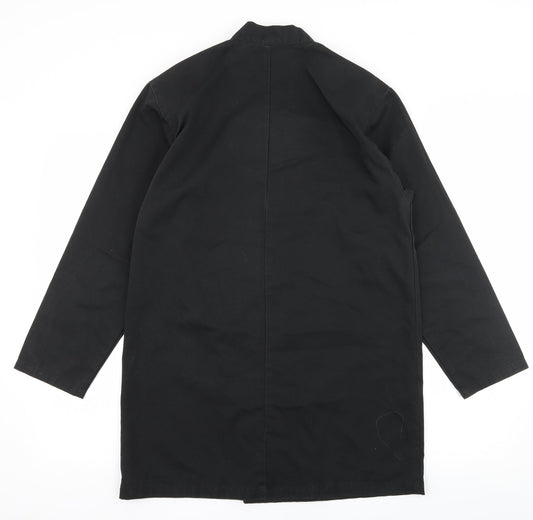 Simon Jersey Mens Black    Button-Up Size S  - Chefswear