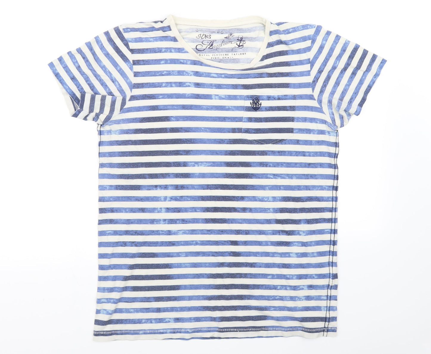 Womens UK Size S pre worn Blue Basic T-Shirt