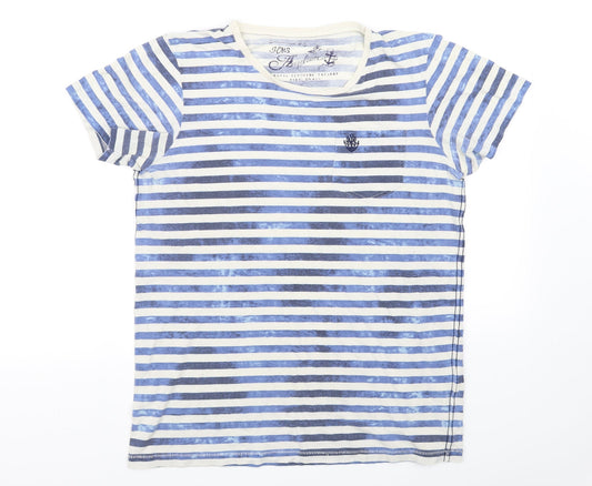 Womens UK Size S pre worn Blue Basic T-Shirt