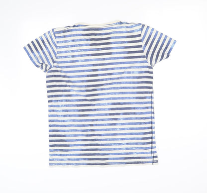 Womens UK Size S pre worn Blue Basic T-Shirt