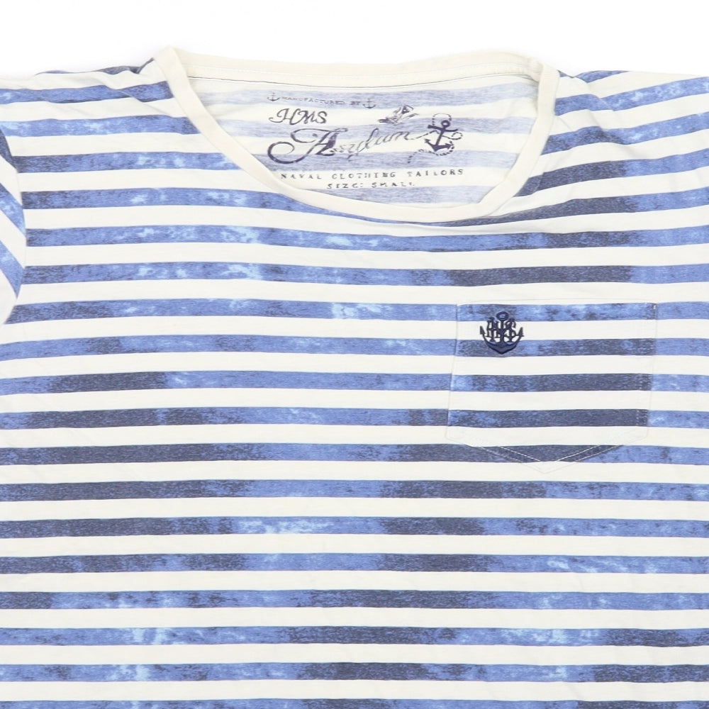 Womens UK Size S pre worn Blue Basic T-Shirt