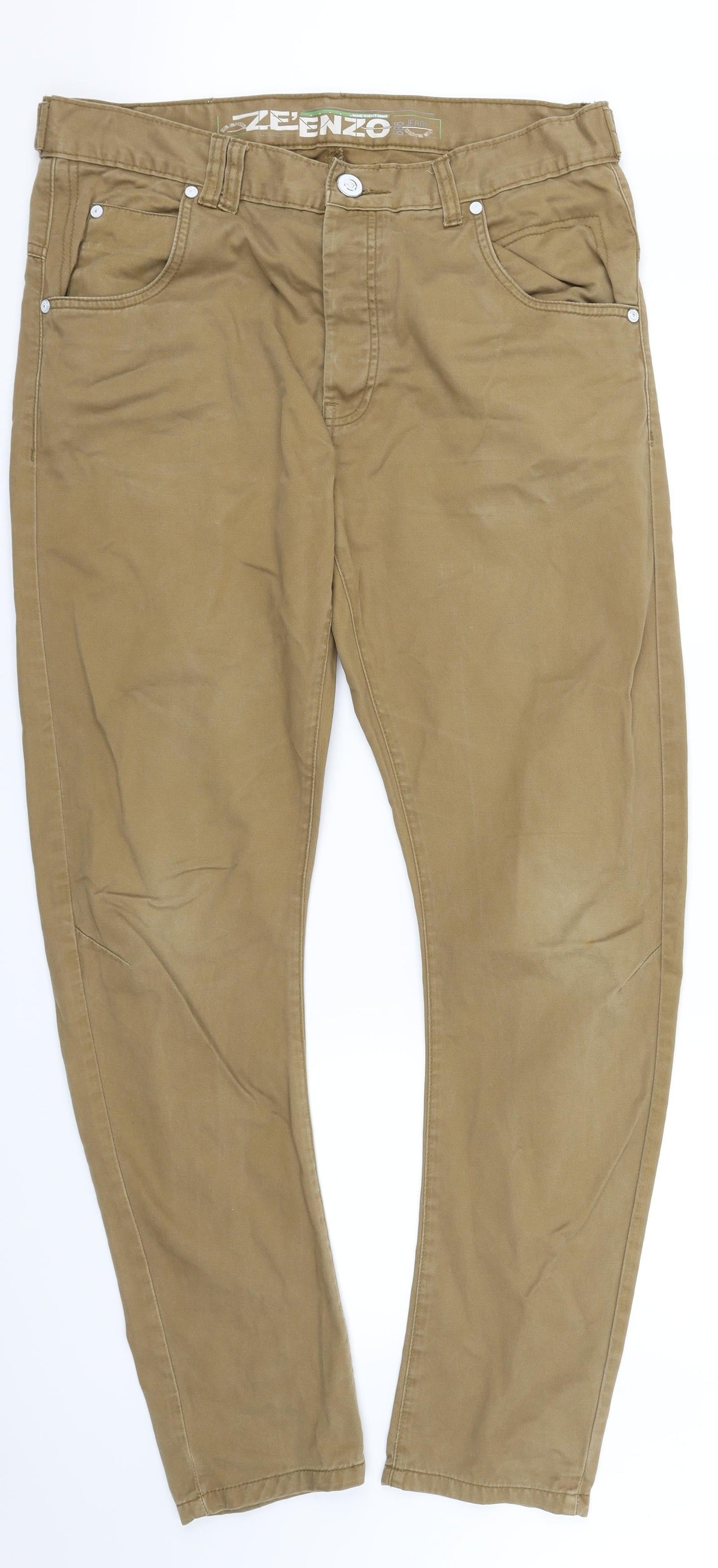 Womens UK Size M pre worn Regular Fit  Beige Trousers