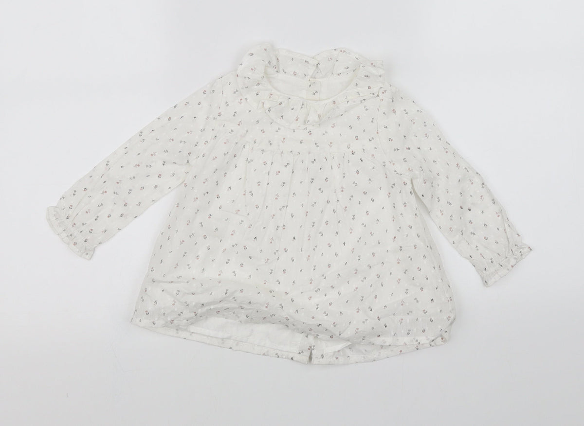 Additional front view of pre worn White Houndstooth Fit & Flare, size 12-18, Months