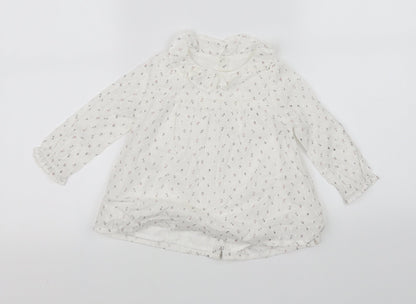 Additional front view of pre worn White Houndstooth Fit & Flare, size 12-18, Months