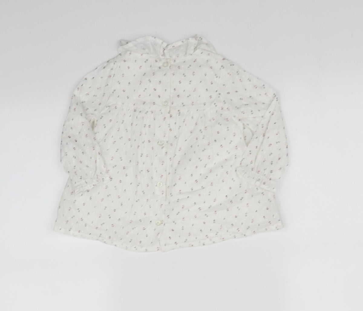 Back view of pre worn White Houndstooth Fit & Flare, size 12-18, Months