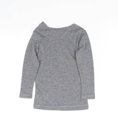 pre worn  Grey   Basic T-Shirt Size 12 Months