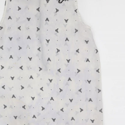 millium Womens White   Basic Blouse Size L