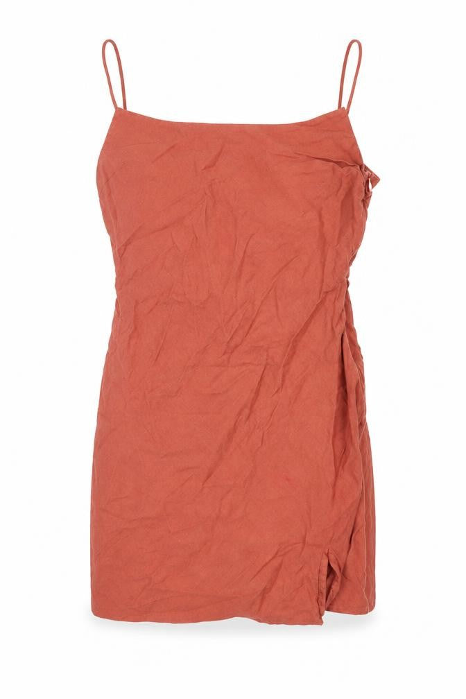 Womens UK Size 10 ASOS Orange Basic Blouse