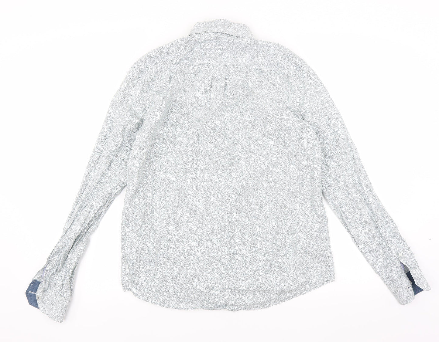 Steel & Jelly Mens Green    Button-Up Size M