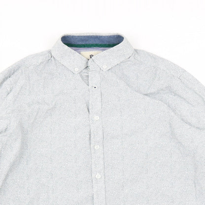 Steel & Jelly Mens Green    Button-Up Size M