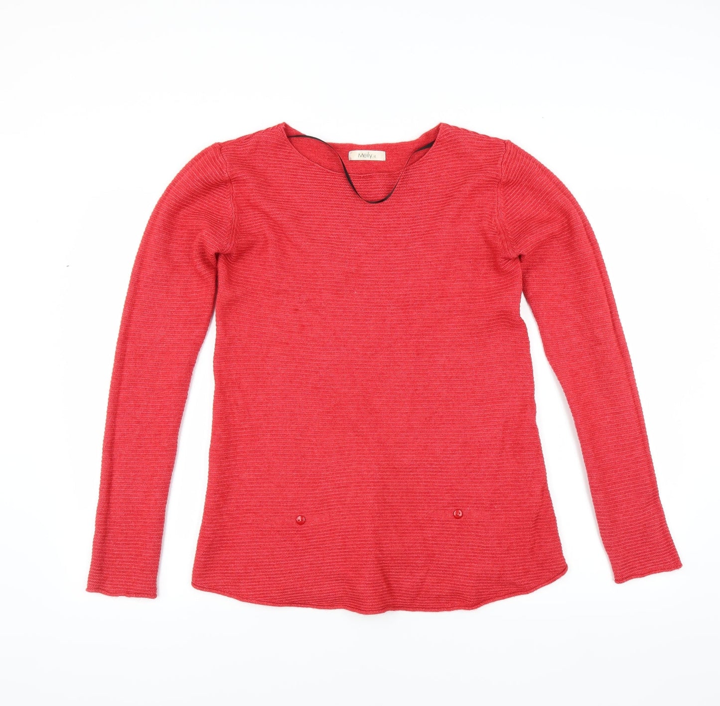 Meily Womens Red   Pullover Jumper Size M