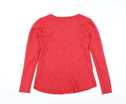 Meily Womens Red   Pullover Jumper Size M