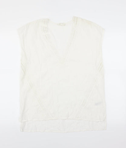 Womens UK Size 16 H&M White Basic Blouse