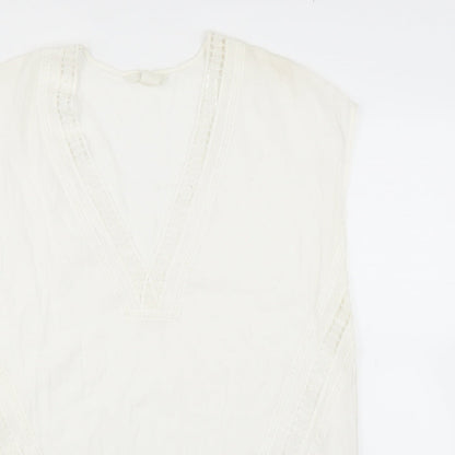 Womens UK Size 16 H&M White Basic Blouse
