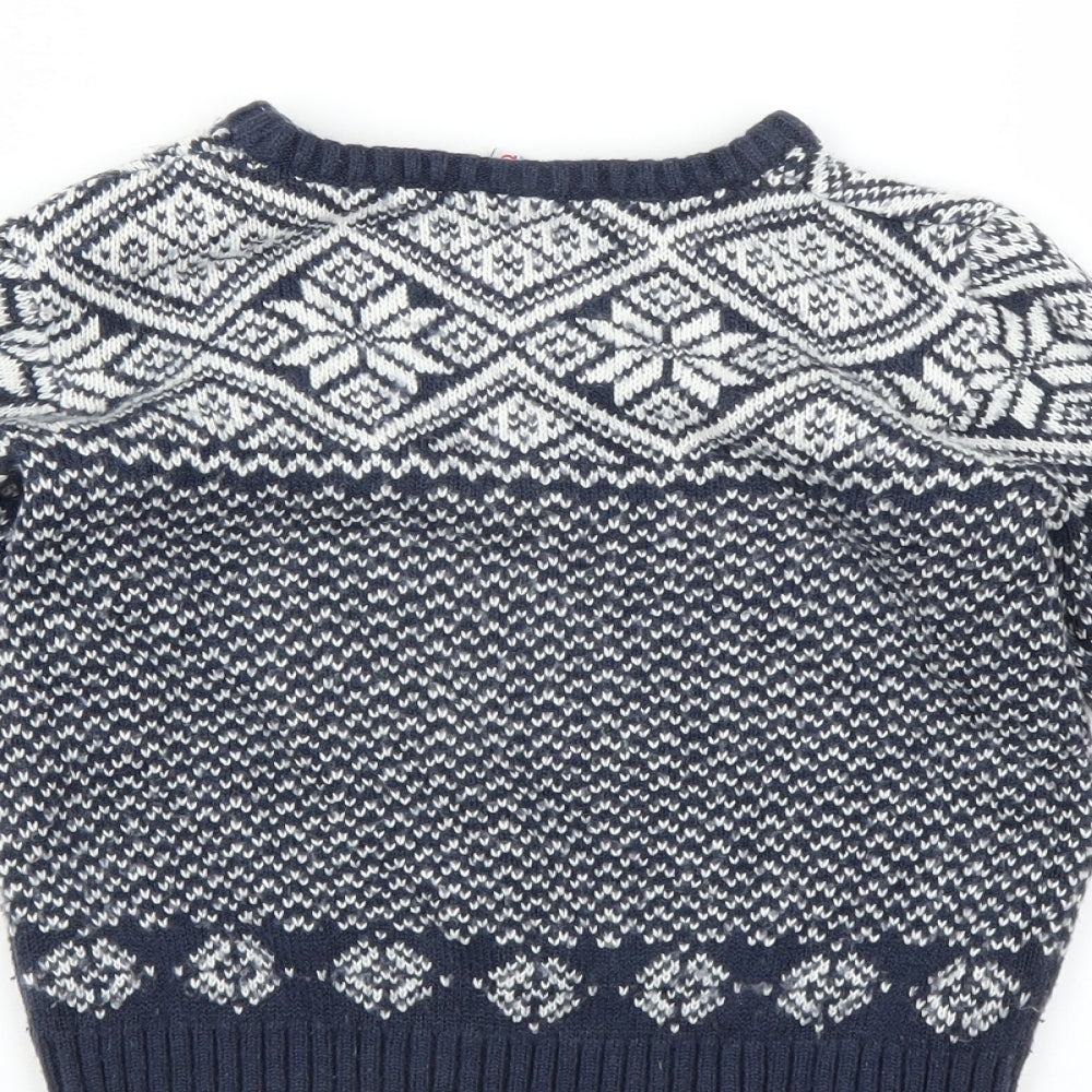 Mini Club Girls Blue   Pullover Jumper Size 5-6 Years