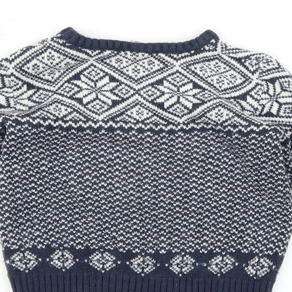 Mini Club Girls Blue   Pullover Jumper Size 5-6 Years
