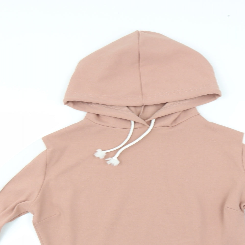 Femme Luxe Womens Pink   Pullover Hoodie Size 10  - CROPPED
