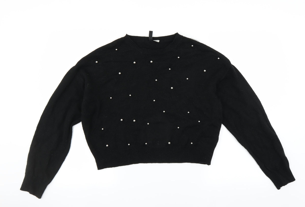 Divided by H&M Womens Black   Pullover Jumper Size M