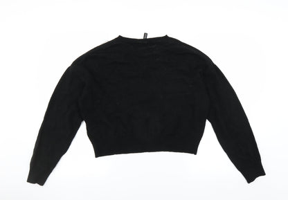 Divided by H&M Womens Black   Pullover Jumper Size M