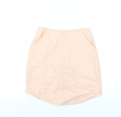 Missguided Womens Pink   Straight & Pencil Skirt Size 4
