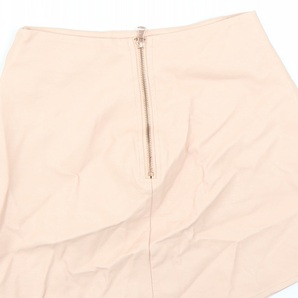 Missguided Womens Pink   Straight & Pencil Skirt Size 4