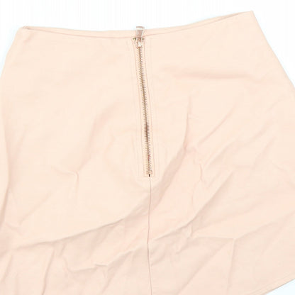 Missguided Womens Pink   Straight & Pencil Skirt Size 4