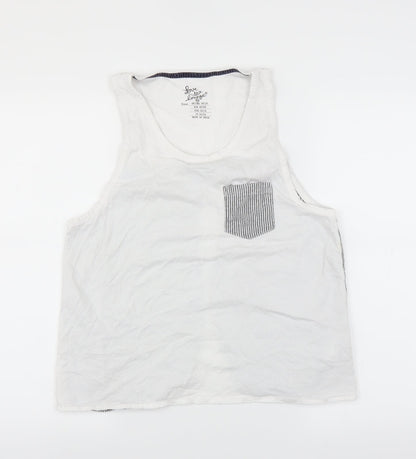 love to lounge Womens White Solid  Top Pyjama Top Size 18