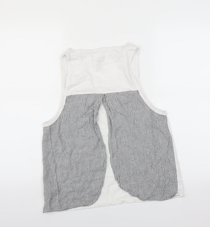love to lounge Womens White Solid  Top Pyjama Top Size 18