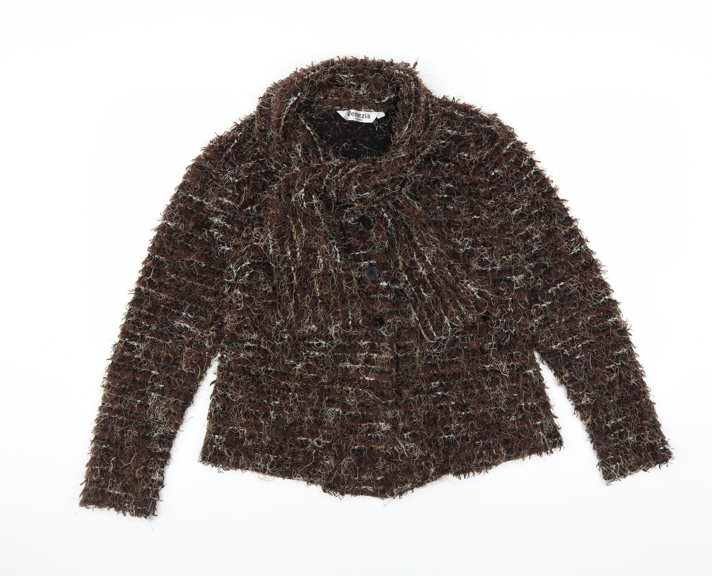 Venezia Womens Brown   Cardigan Jumper Size 12