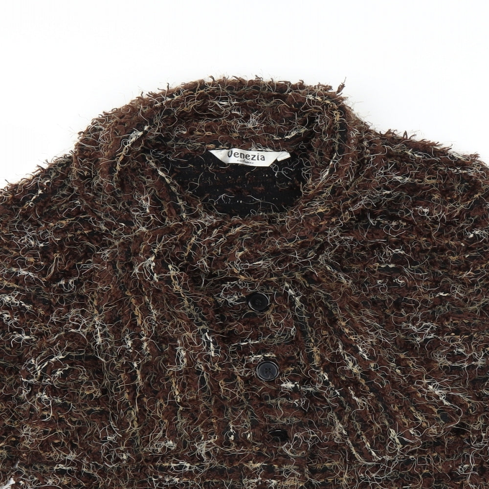 Venezia Womens Brown   Cardigan Jumper Size 12