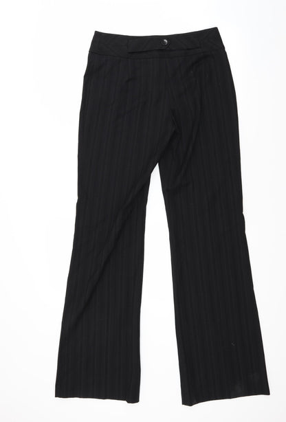 Womens UK Size 8 NEXT Regular Fit Sweatpants Black Trousers