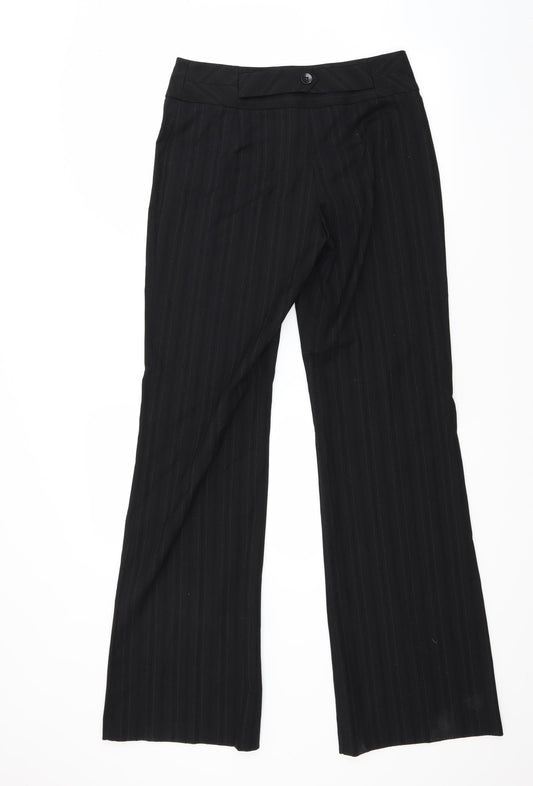 Womens UK Size 8 NEXT Regular Fit Sweatpants Black Trousers