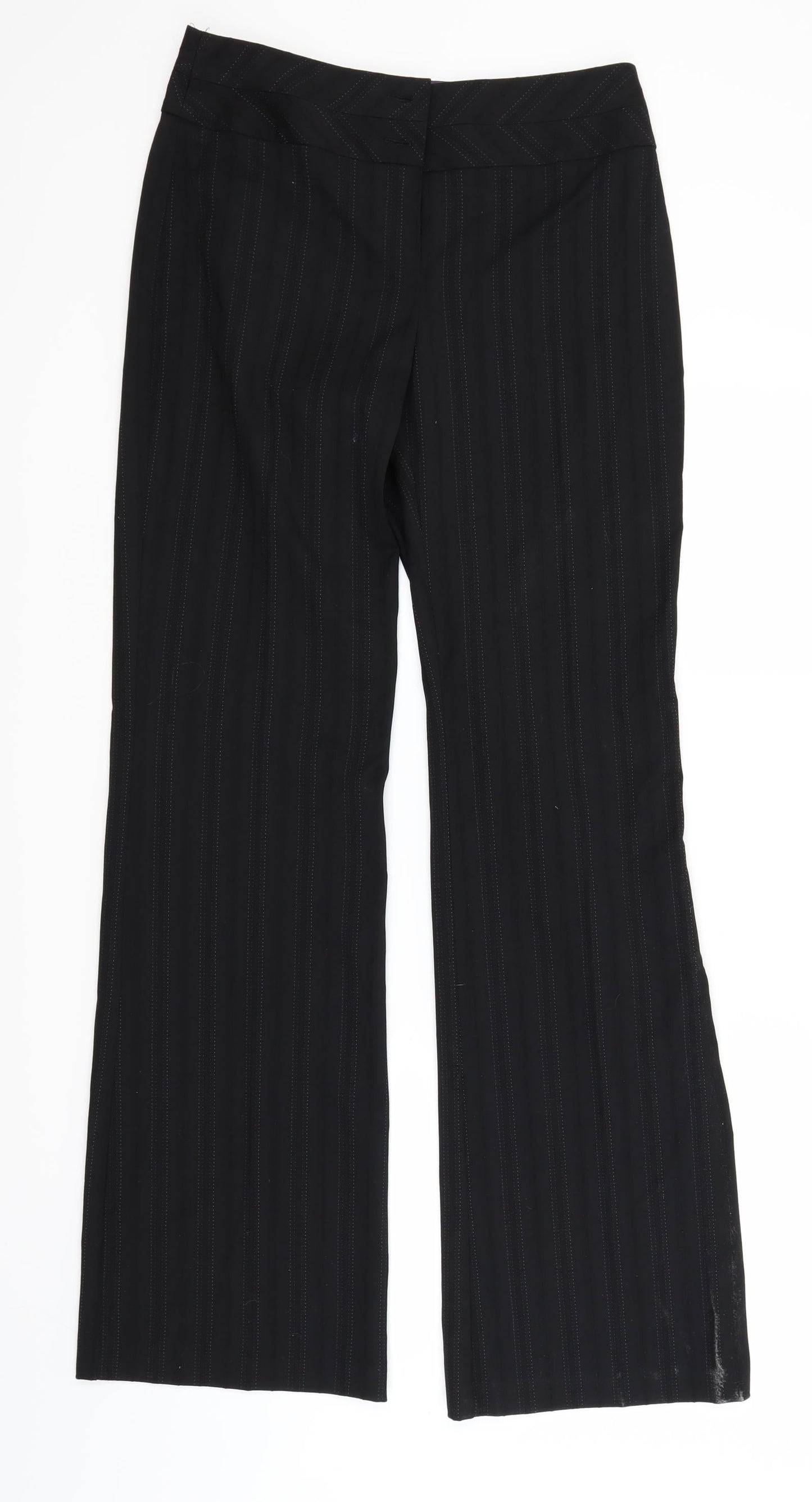 Womens UK Size 8 NEXT Regular Fit Sweatpants Black Trousers