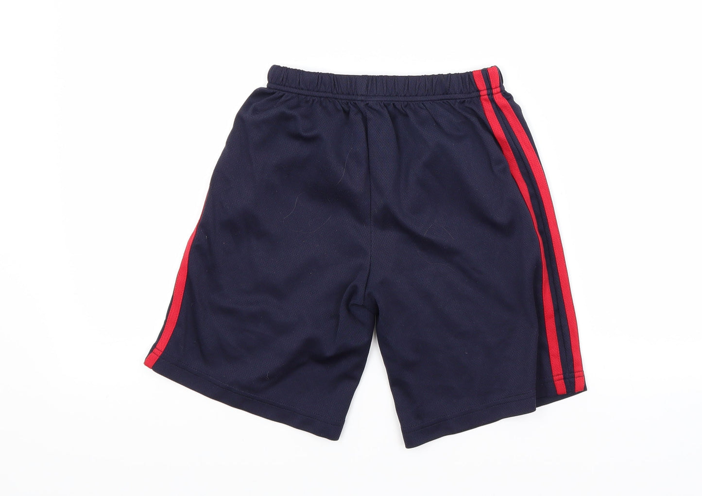 Preworn Boys Blue Striped  Utility Shorts Size 8-9 Years