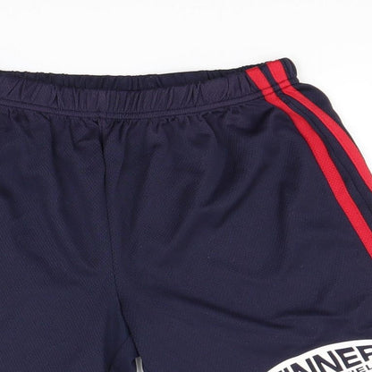 Preworn Boys Blue Striped  Utility Shorts Size 8-9 Years