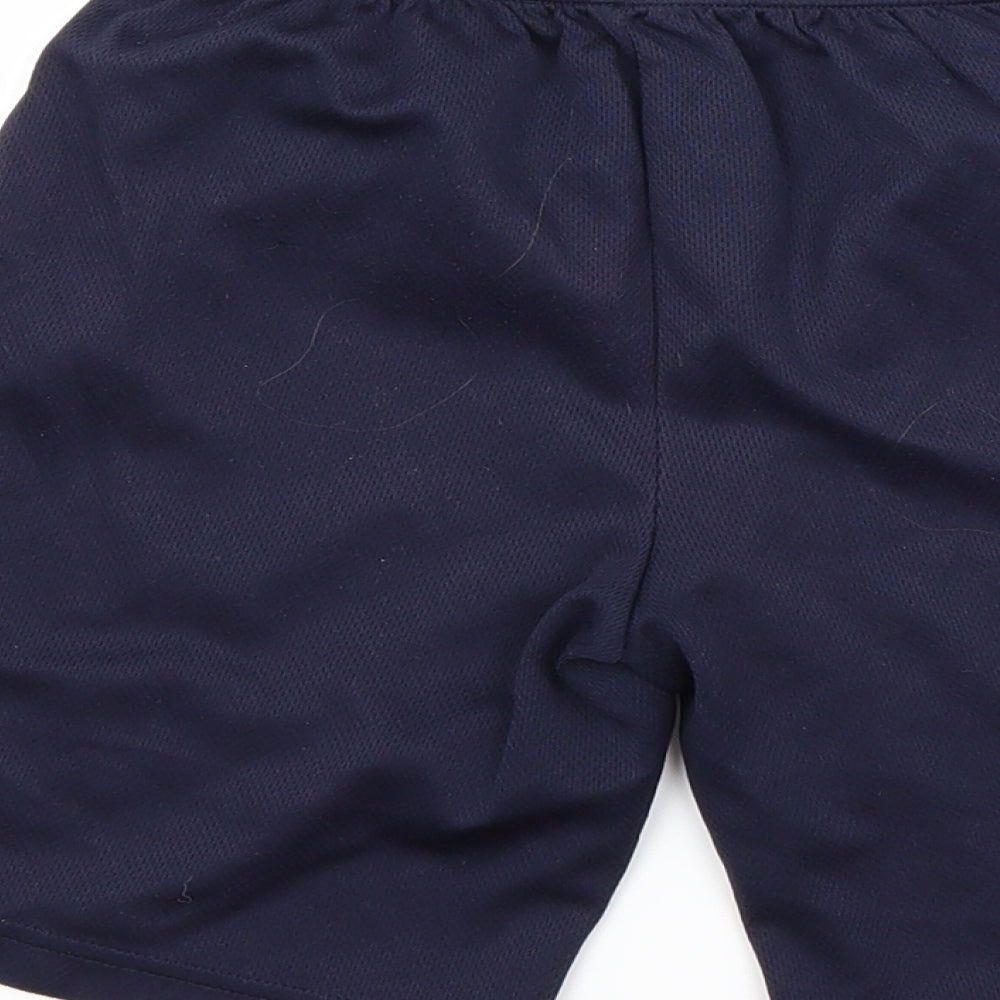 Preworn Boys Blue Striped  Utility Shorts Size 8-9 Years