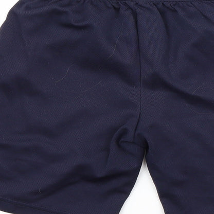 Preworn Boys Blue Striped  Utility Shorts Size 8-9 Years