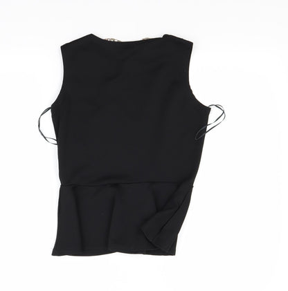 Aislinn Womens Black   Ringer Blouse Size S