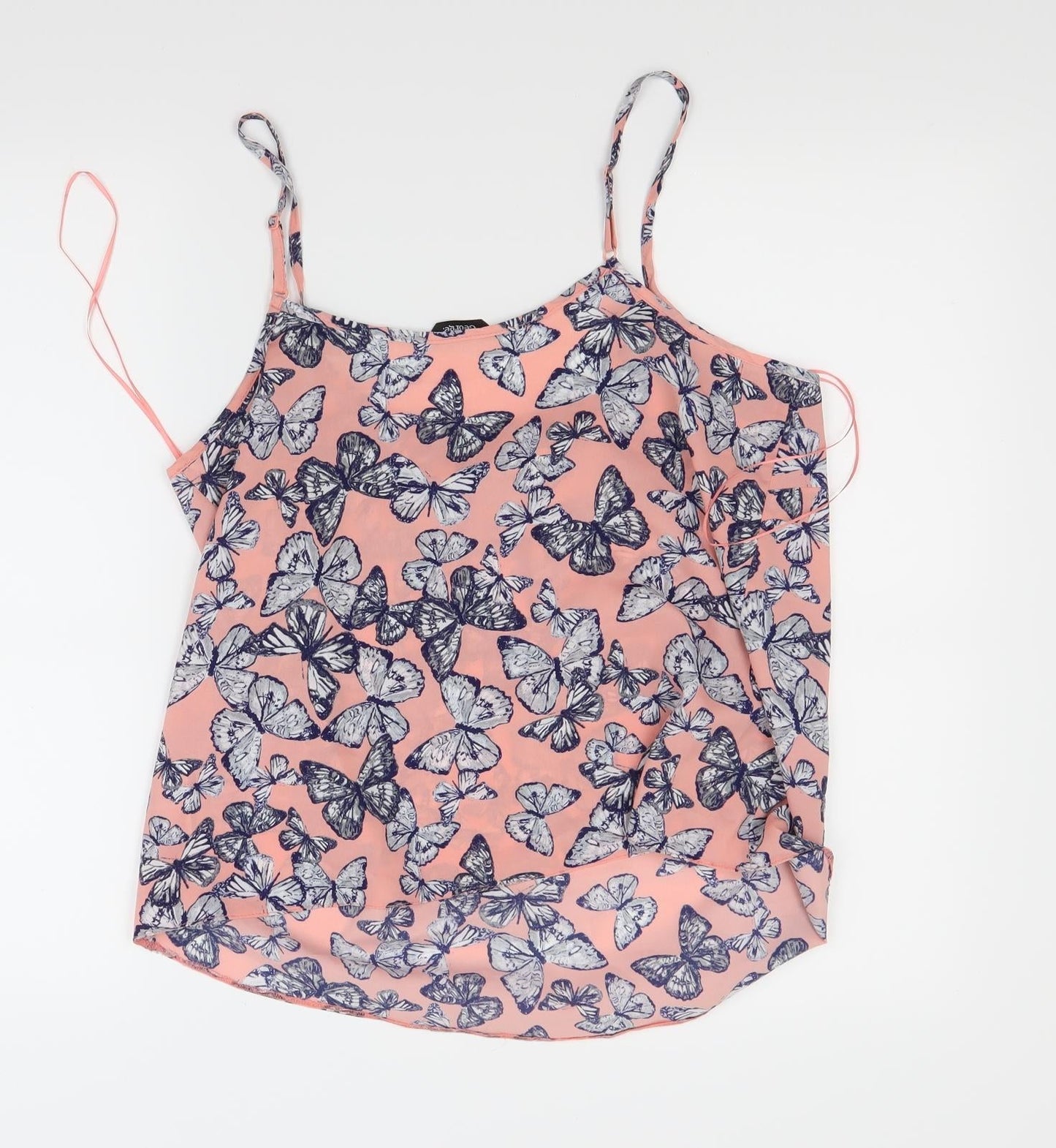 Womens UK Size 12 George Pink Basic Tank