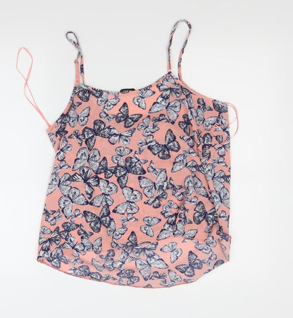 Womens UK Size 12 George Pink Basic Tank