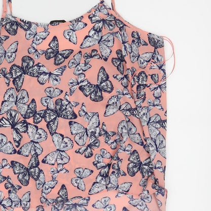 Womens UK Size 12 George Pink Basic Tank