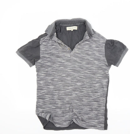River Island Mens Grey    Polo Size XS