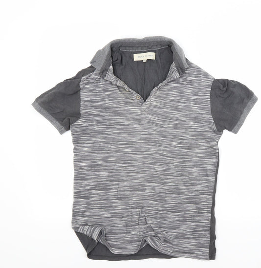 River Island Mens Grey    Polo Size XS