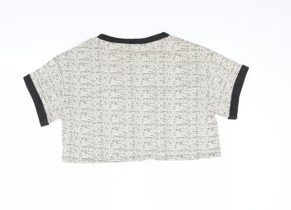 Womens UK Size 14 Select Ivory Basic T-Shirt