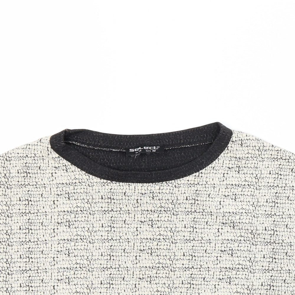Womens UK Size 14 Select Ivory Basic T-Shirt