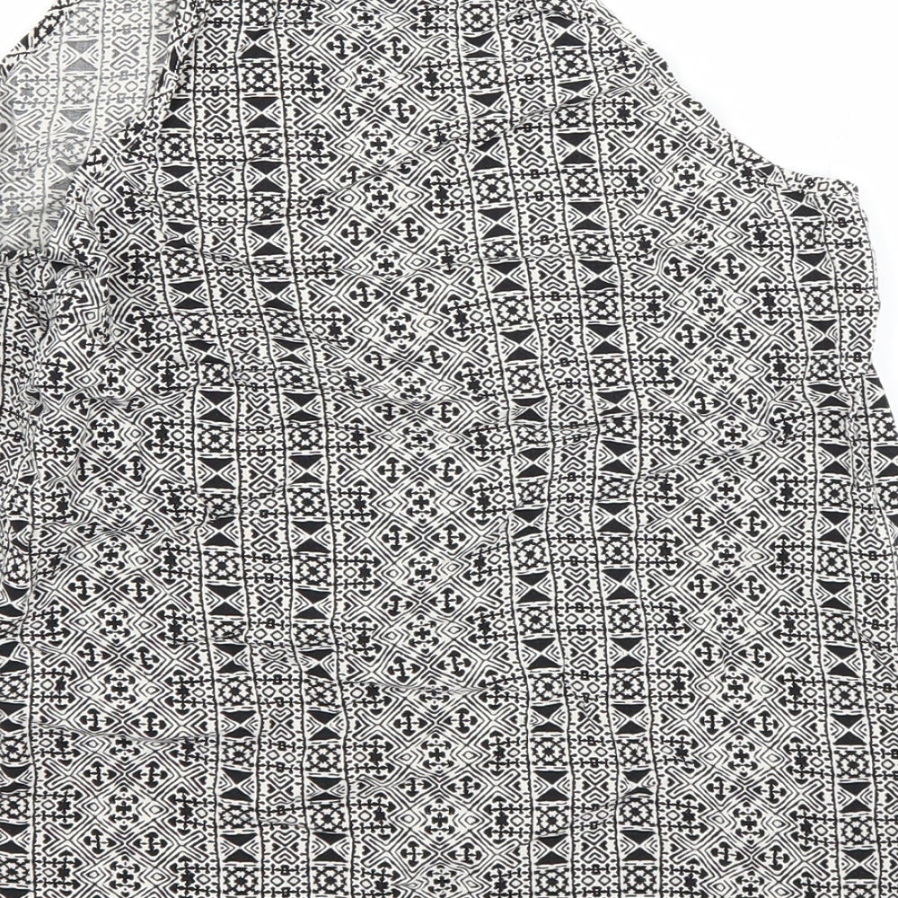Womens UK Size 8 New Look Grey Basic Tank