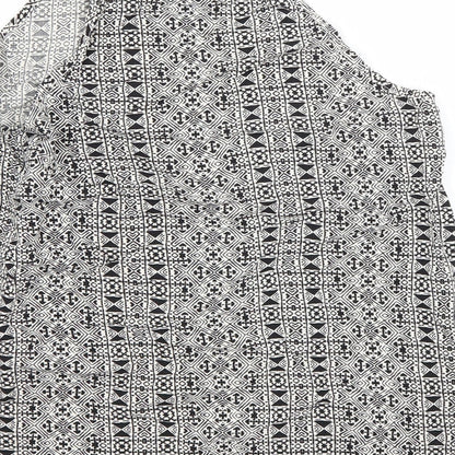 Womens UK Size 8 New Look Grey Basic Tank