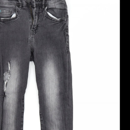 NEXT Girls Black  Denim Skinny Jeans Size 9 Years
