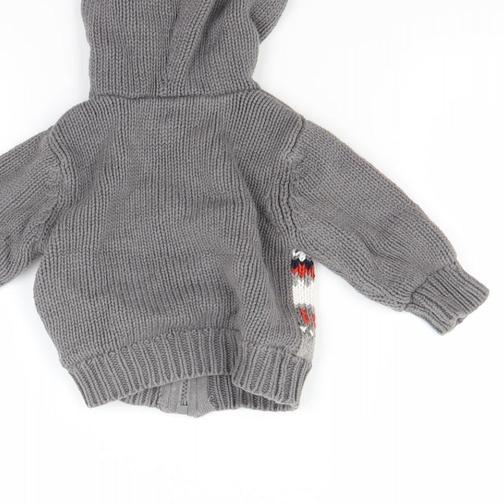 mamas & papas Boys Grey   Cardigan Jumper Size 3-6 Months